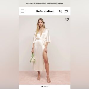 Reformation - Hedi Silk Dress